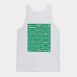 Type Wave (Blue Green) Tank Top